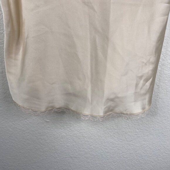 Maiden Form Something Special Cami Top Ivory Sz 36 Lace Bow Dainty Union Made - Picture 7 of 9